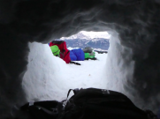 Ausblick Schneehöhle